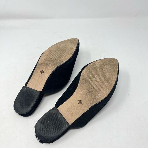 Nanette Lepore Mules Embellished Rhinestones Pointed Toe Black Womens Size 6.5 - Picture 7 of 8